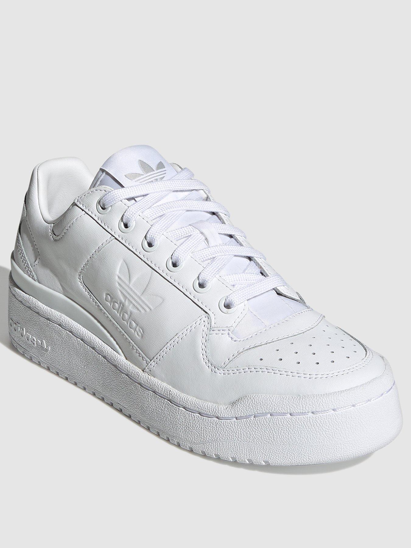 Adidas all white store trainers womens