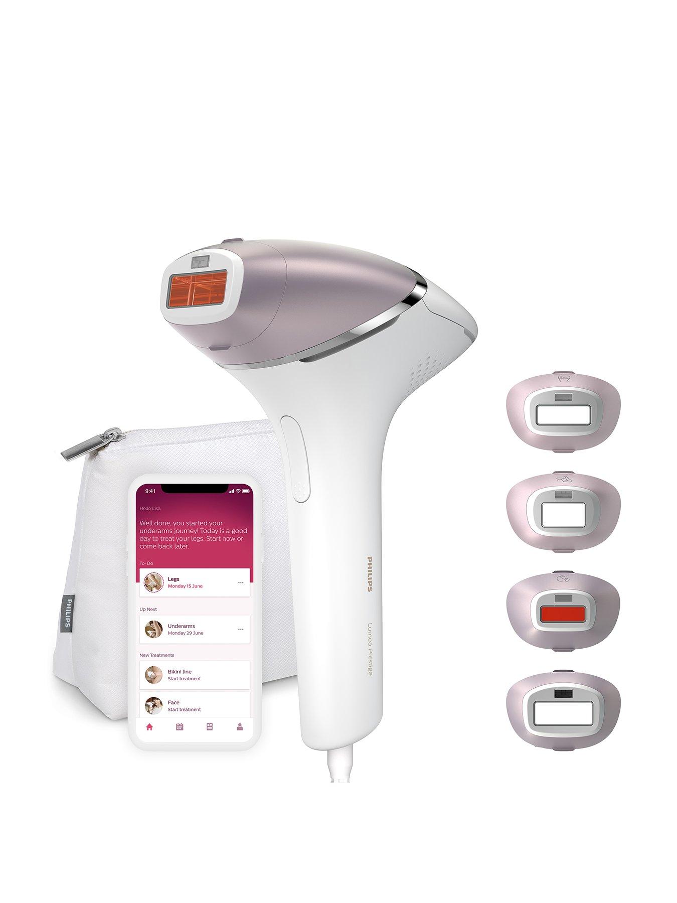 Philips Lumea IPL 8000 Series Prestige, corded with 4 attachments for Body, Face, Bikini and