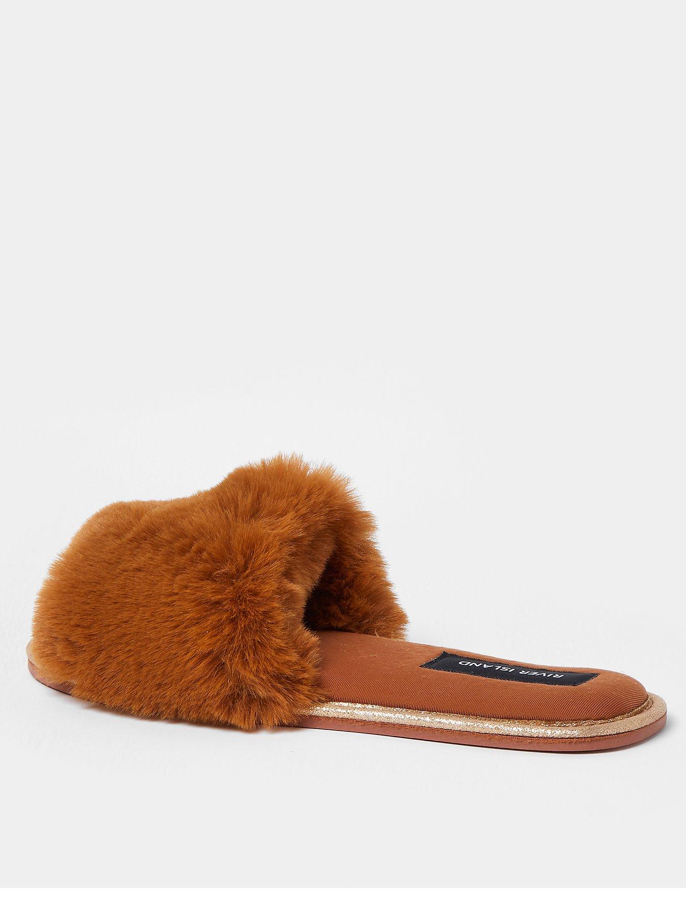 open toe slippers river island