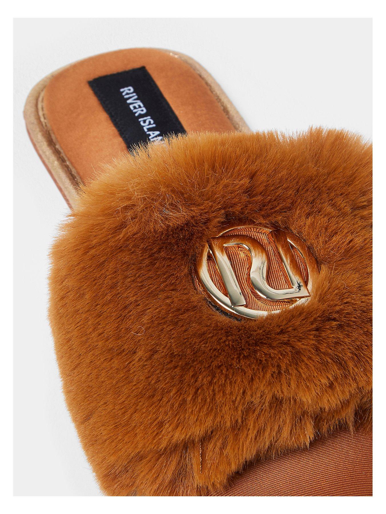 open toe slippers river island