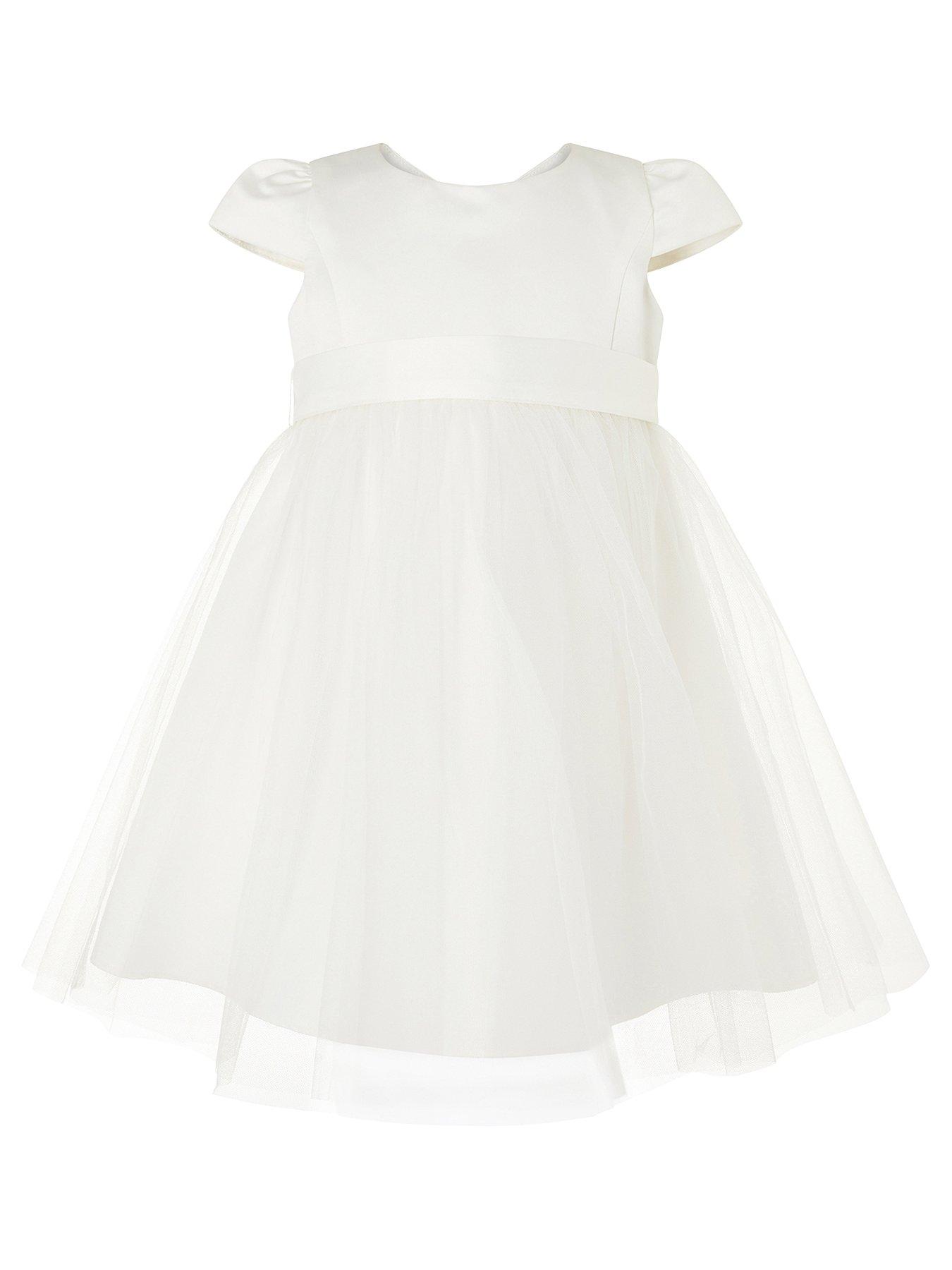  Baby Girls Tulle Bridesmaid Dress - Ivory