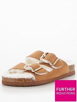 v-by-very-faux-fur-footbed-slipper-chestnut