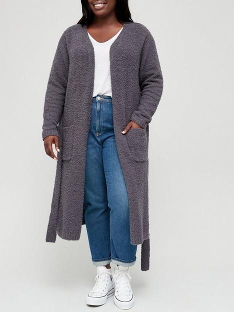 v-by-very-curve-fluffy-longline-cardigan-charcoal