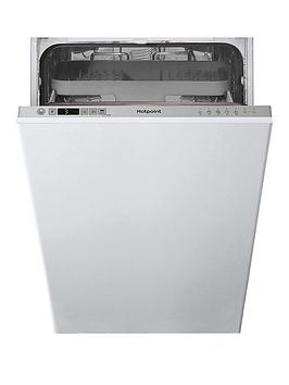 Hotpoint Hsic3M19Cukn Integrated 10-Place Slimline Dishwasher - Silver