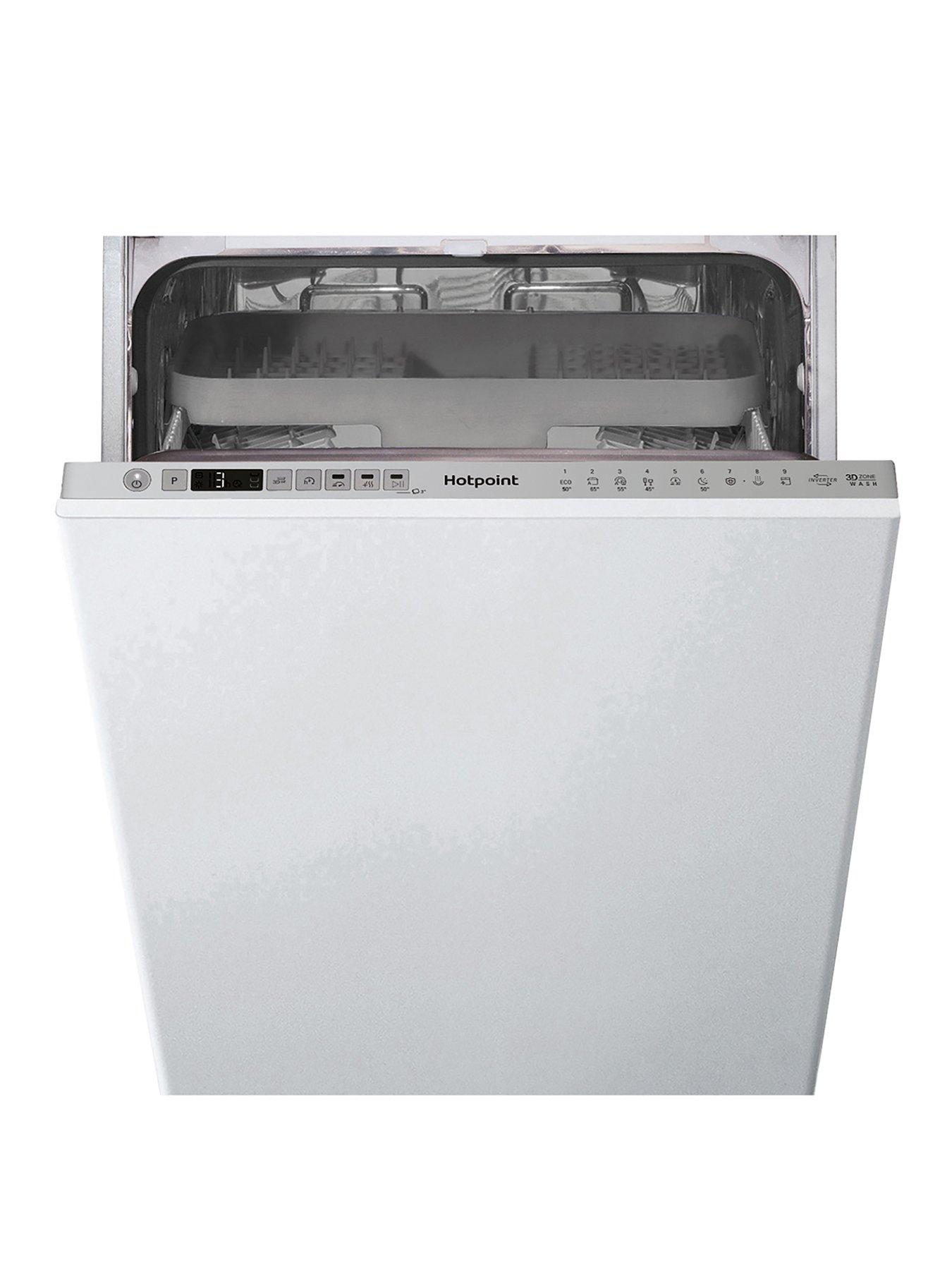Product photograph of Hotpoint Hsio3t223wceukn Slimline Integrated Dishwasher - Dishwasher With Installation from very.co.uk