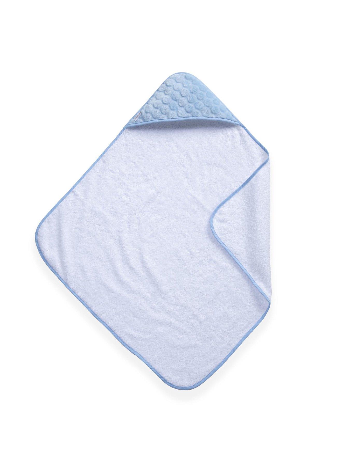 Clair De Lune Marshmallow Hooded Towel - Blue | very.co.uk