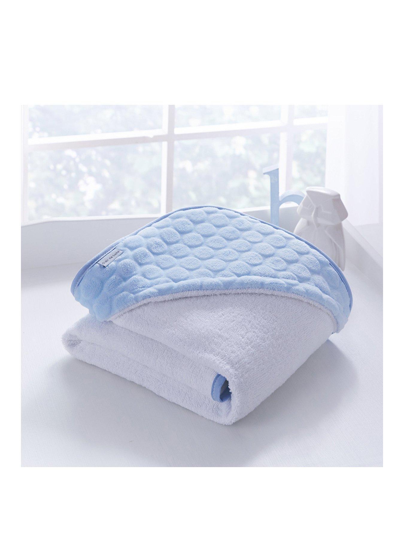 Clair De Lune Marshmallow Baby Hooded Towel (70 x 70 cm) - Blue