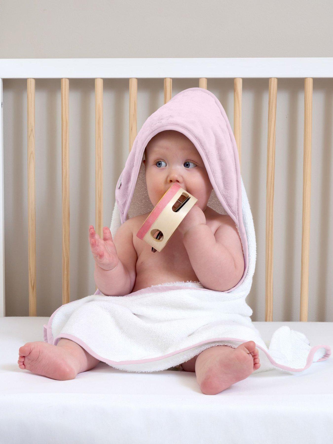 Image 1 of 5 of Clair De Lune Marshmallow Baby Hooded Towel (70 x 70 cm) - Pink