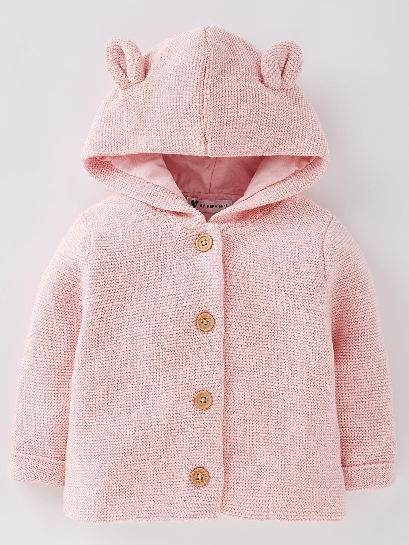 Baby Girl Lined Cardigan Pink