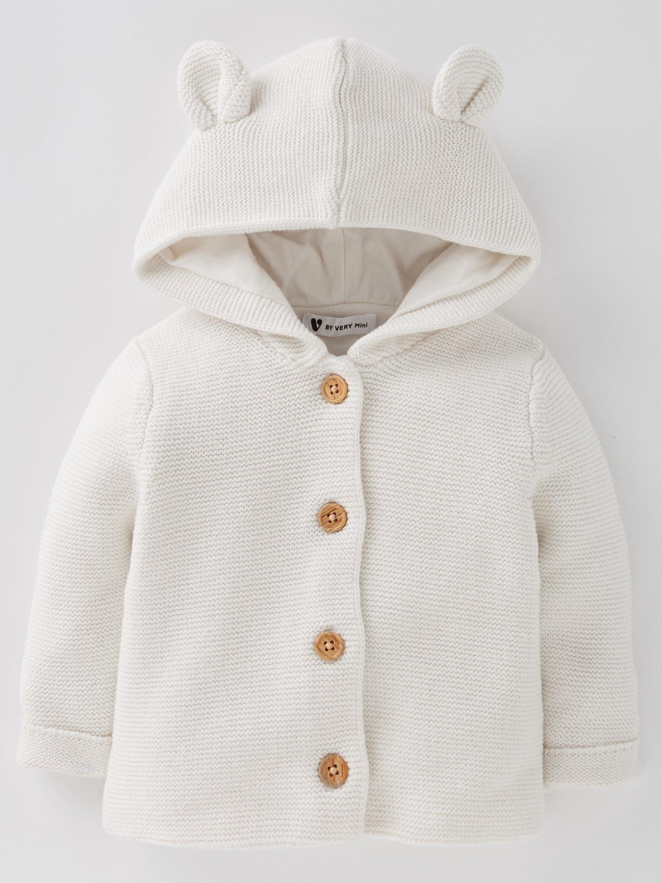 Mini V by Very Baby Unisex Lined Cardigan - Ivory