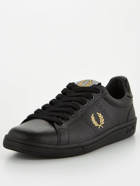 fred-perry-b721-leather-trainer-black