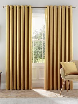 Product photograph of Helena Springfield Eden Eyelet Lined Curtains from very.co.uk