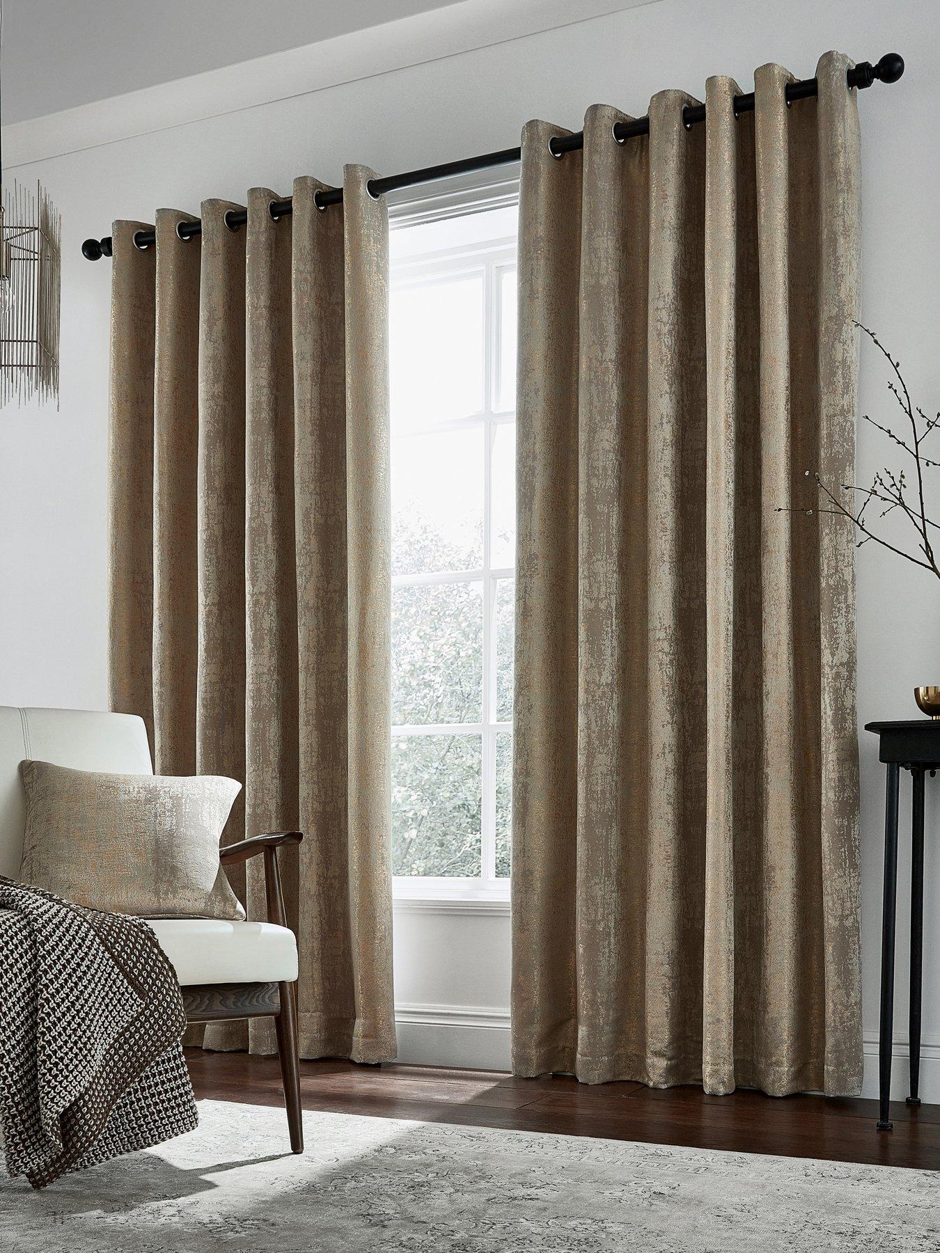 Helena Springfield Roma Lined Eyelet Curtains