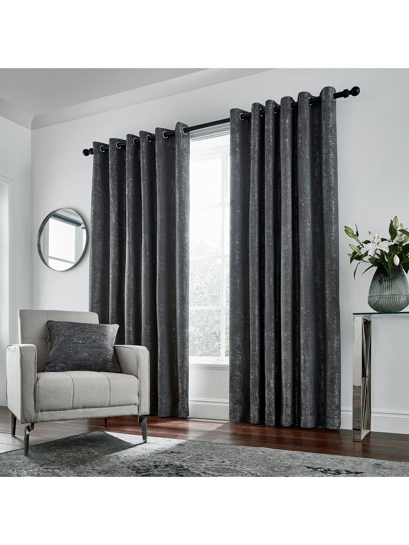 Helena Springfield Roma Lined Eyelet Curtains | Very.co.uk