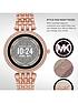  image of michael-kors-gen-5e-darci-smartwatch-rose-gold-tone-stainless-steel