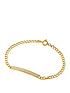  image of michael-kors-gold-plated-stainless-steel-curb-statement-bracelet