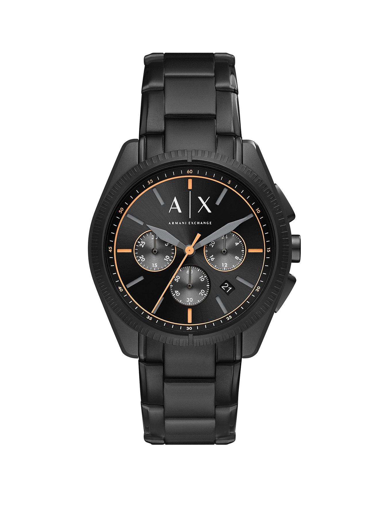 Jewellery & watches Chronograph Black Stainless Steel Watch
