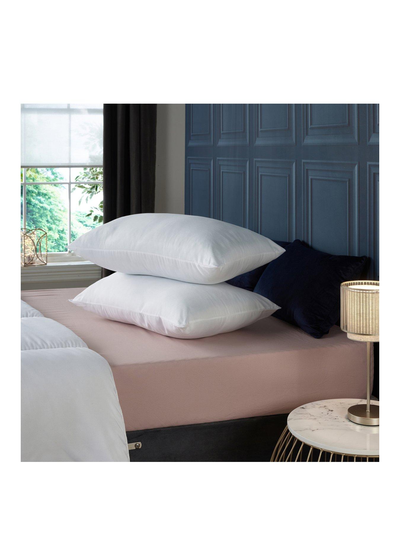 Product photograph of Very Home Anti-bacterial 4 Pack Pillows - White from very.co.uk