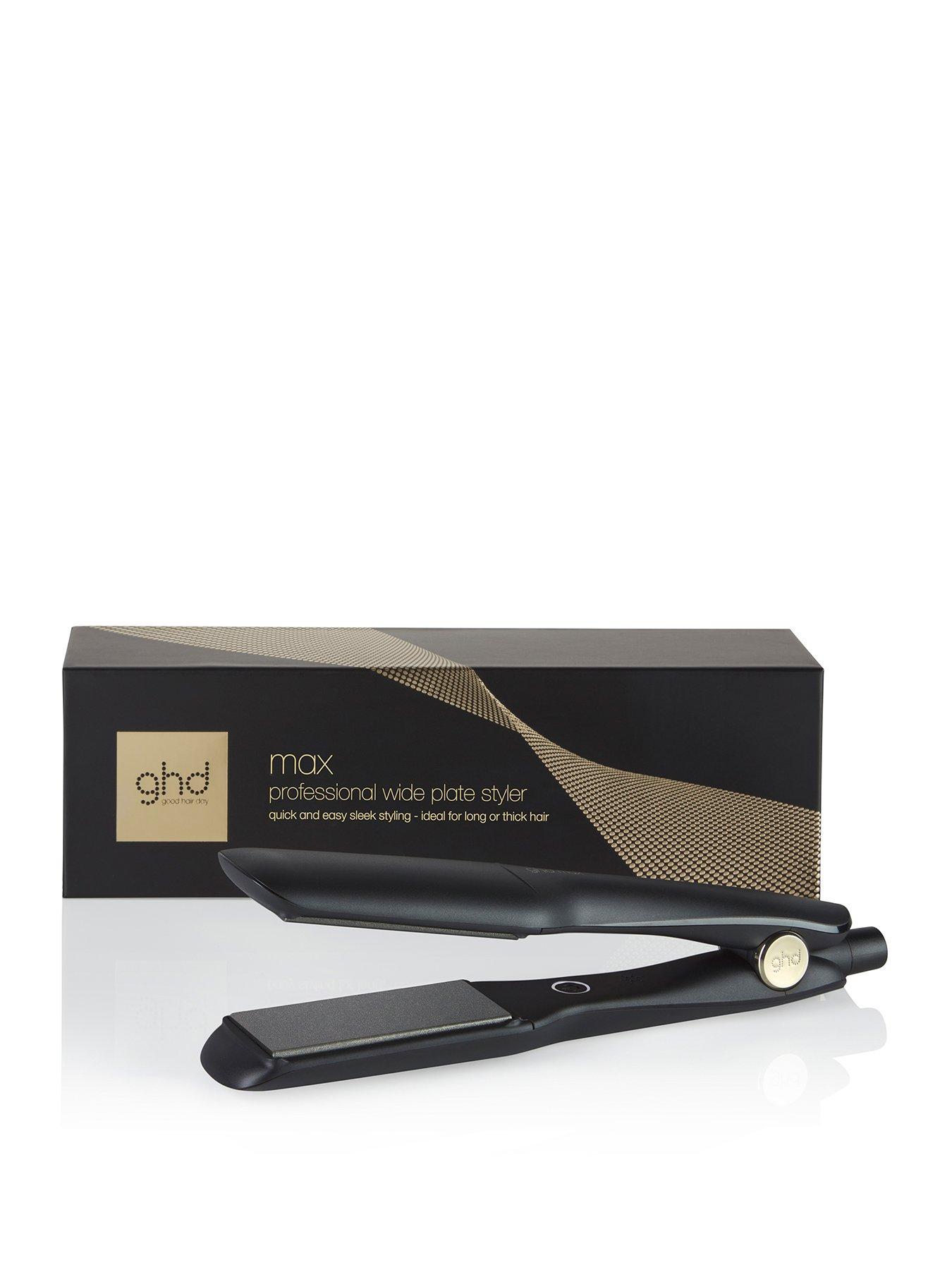 ghd Max - Wide Plate Hair Straightener - Black