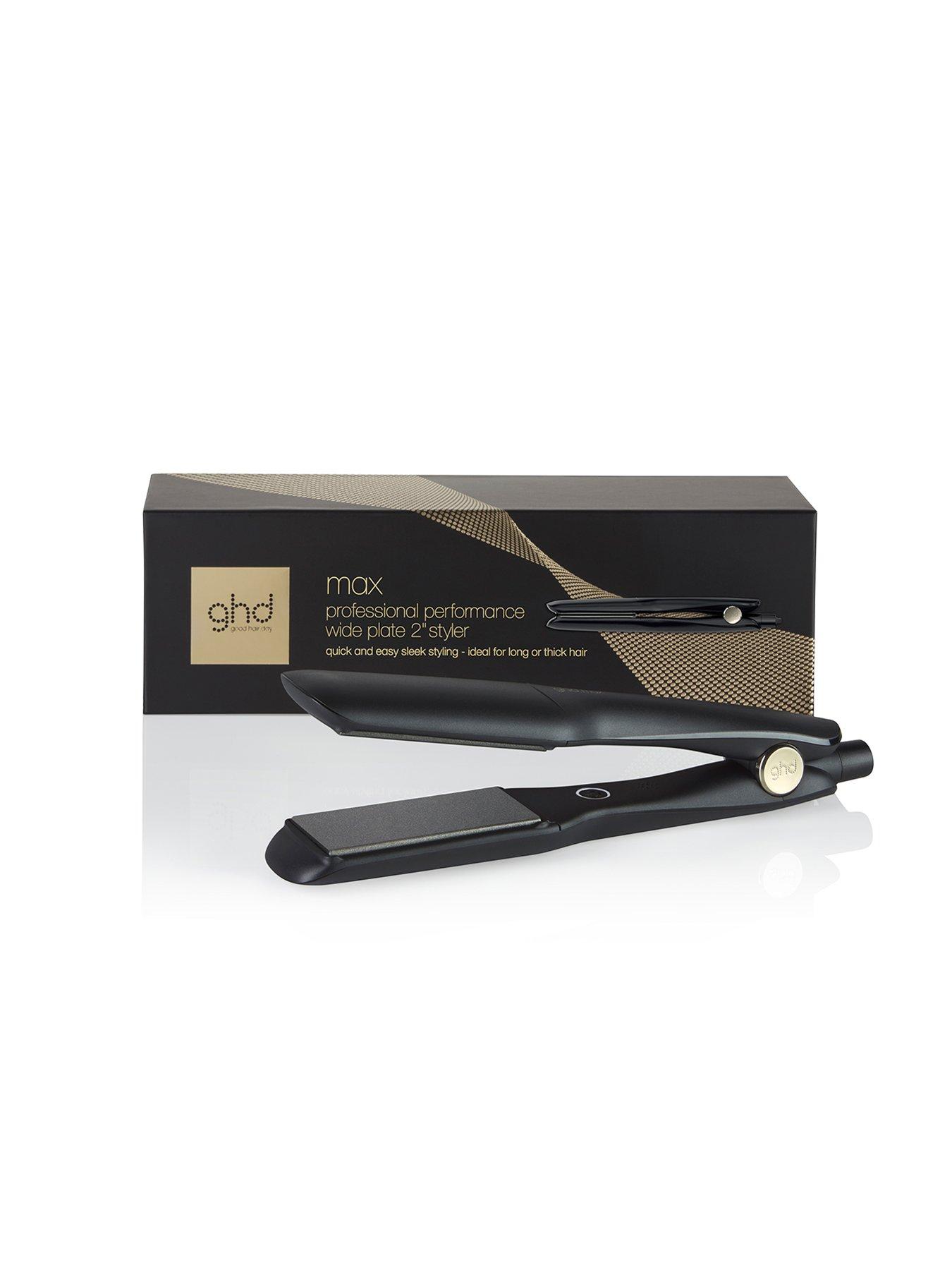 Max Wide Plate Hair Straightener Black