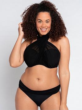 curvy kate wrapsody multiway bikini top - black
