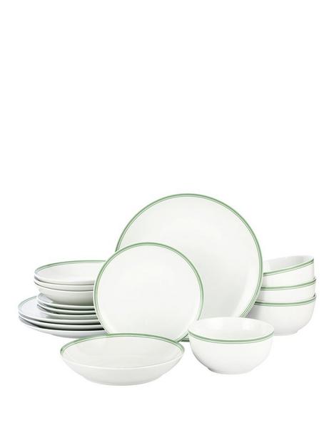 waterside-16-piece-st-ives-green-stripe-dinner-set-green