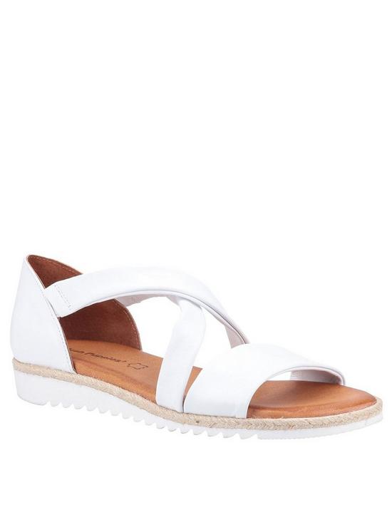 front image of hush-puppies-gemma-wedge-sandal-white