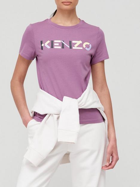 kenzo-classic-logo-t-shirt-purple