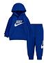  image of nike-younger-fleece-pullover-hoodie-and-joggers-2-piece-set-blue
