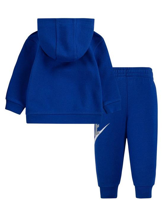 back image of nike-younger-fleece-pullover-hoodie-and-joggers-2-piece-set-blue