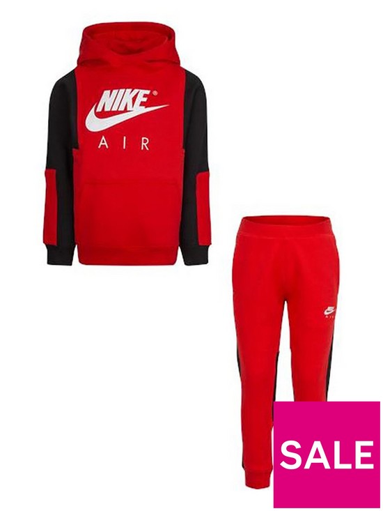 front image of nike-younger-air-po-pant-set