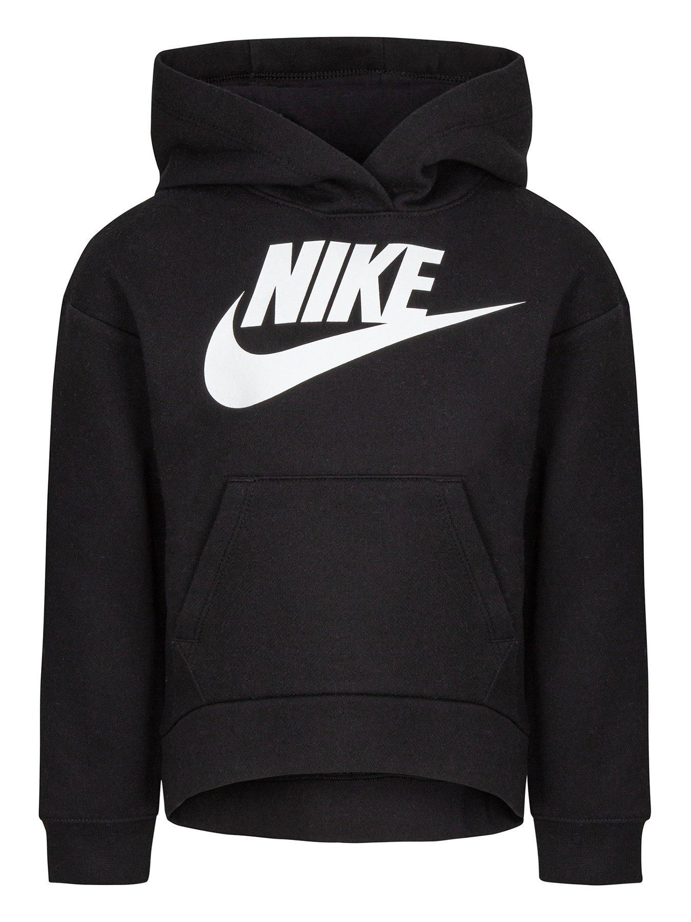 Kids Girls Club Overhead Hoody Black