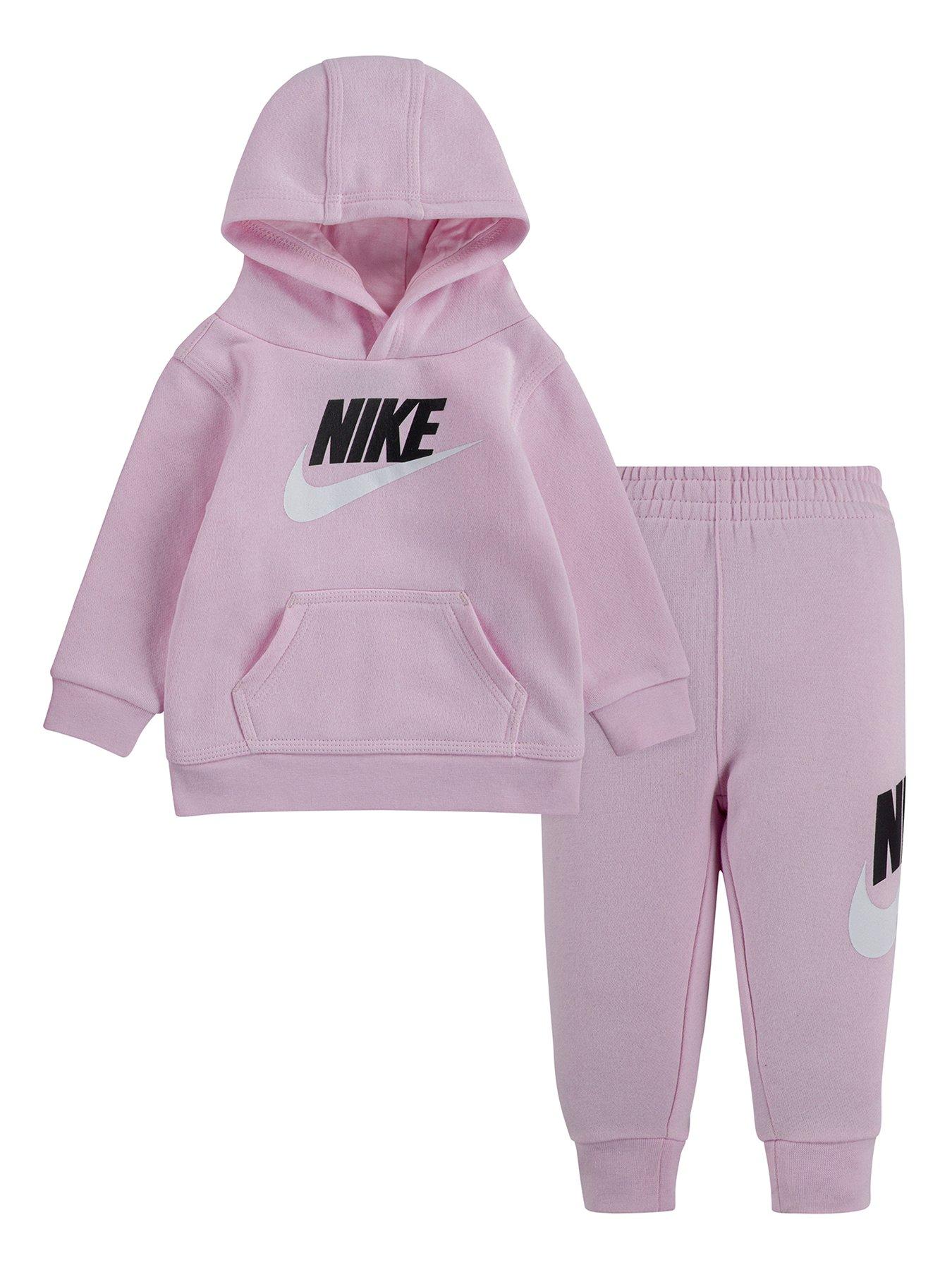  Nike Younger Fleece Pullover Hoodie And Joggers 2-piece Set