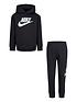  image of nike-younger-fleece-pullover-hoodie-and-joggers-2-piece-set-blackgrey