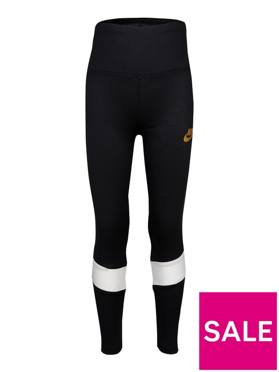 front image of nike-younger-go-for-gold-legging