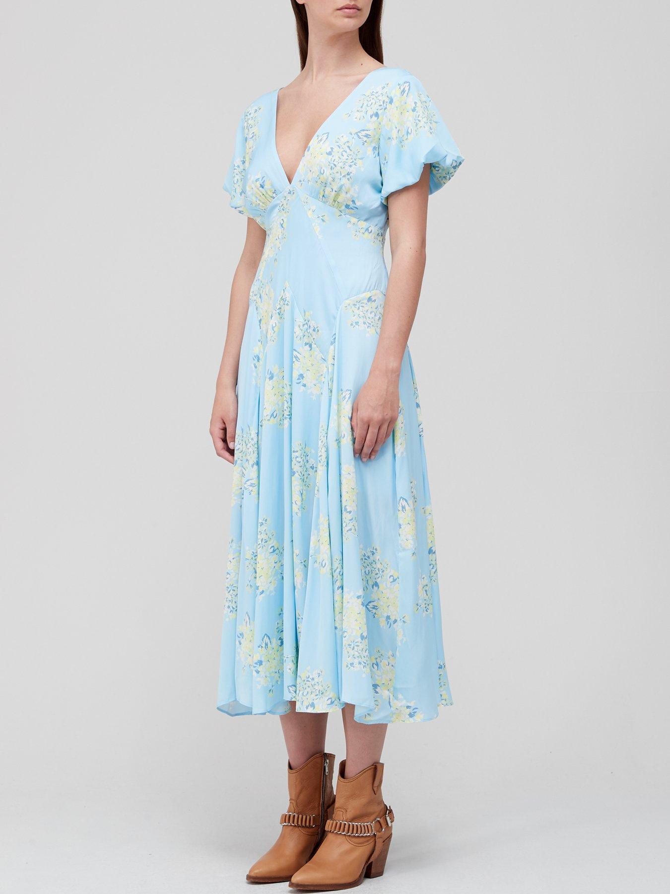 laura printed midi dress free people