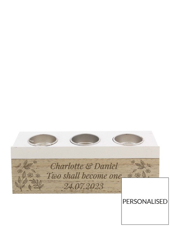front image of the-personalised-memento-company-personalised-wooden-tealight-box-and-holder