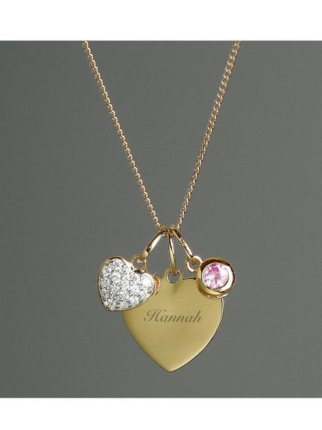 the-love-silver-collection-personalised-gold-plated-heart-necklace-with-charms