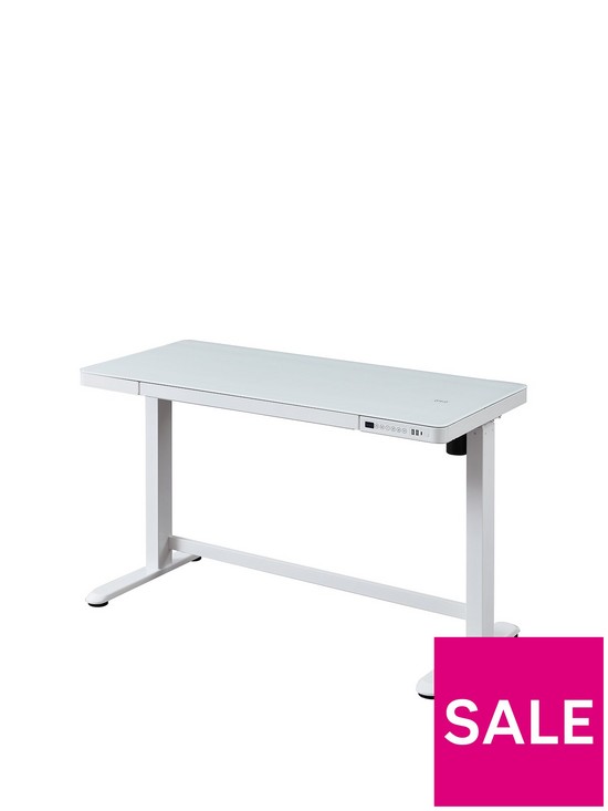 front image of koble-juno-desk-with-wireless-charging-usb-charging-and-electric-height-adjustmentnbsp-nbspwhite