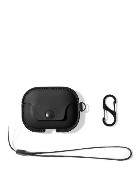 twelve-south-airsnap-pro-leather-protective-casecover-with-loss-prevention-clip-and-optional-carry-strap-for-airpods-pro-black