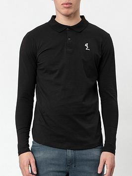 religion-core-classic-jersey-long-sleeve-polo-shirt-black