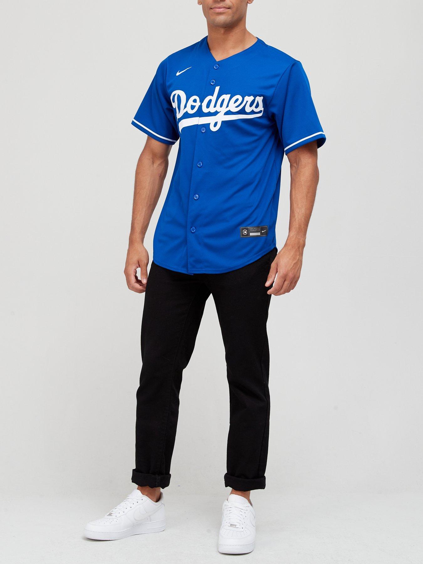 Fanatics Official Replica Long Sleeve Dodgers Alternate Jersey - Blue |  