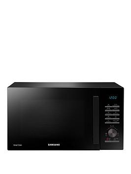 Product photograph of Samsung Mc28a5125ak Eu 28-litre 900-watt Combination Microwave With Smart Humidity Sensor Technology - Black from very.co.uk