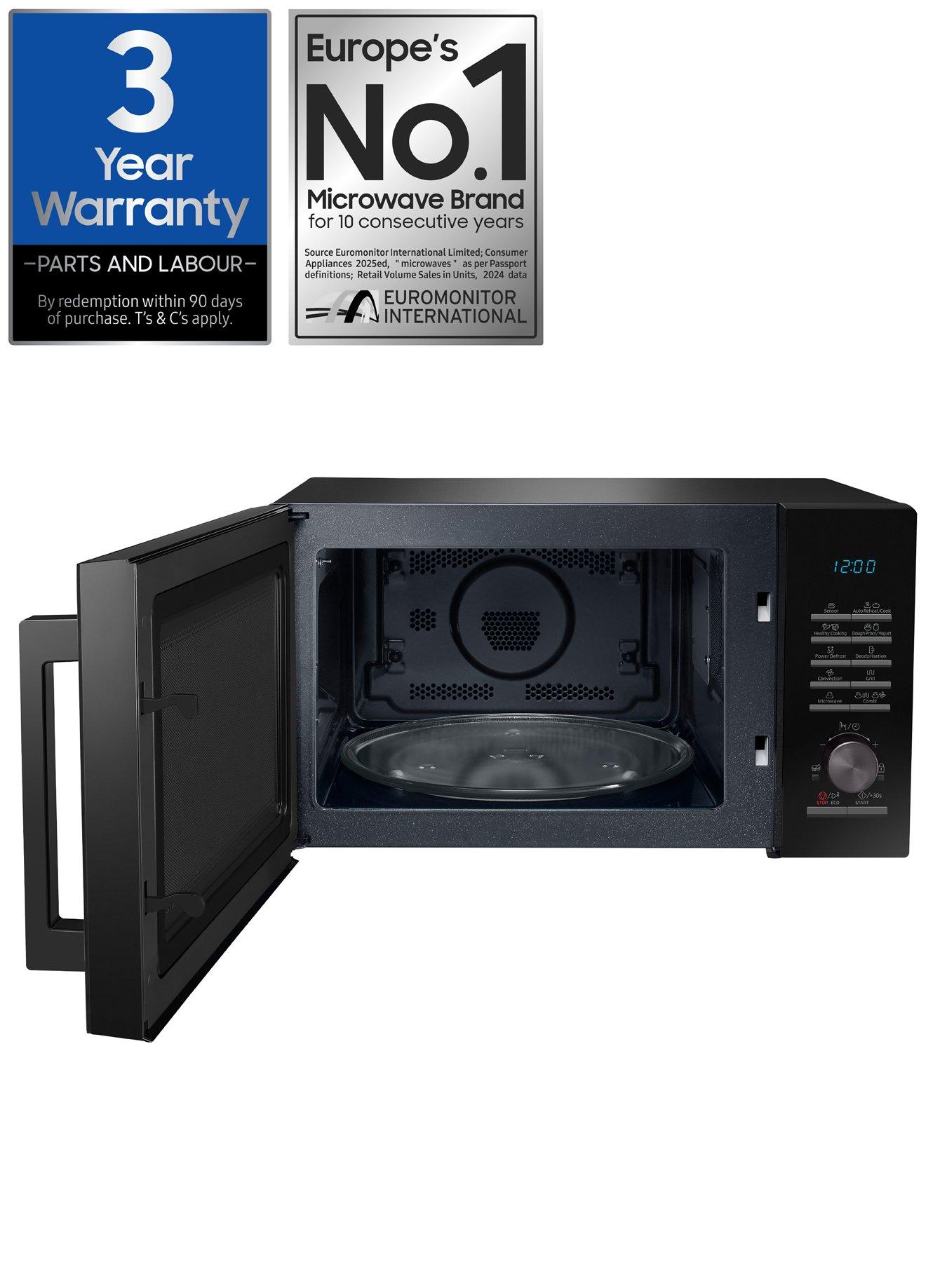 Image 2 of 7 of Samsung MC28A5125AK/EU 28-Litre, 900-watt Combination Microwave with Smart Humidity Sensor Technology - Black