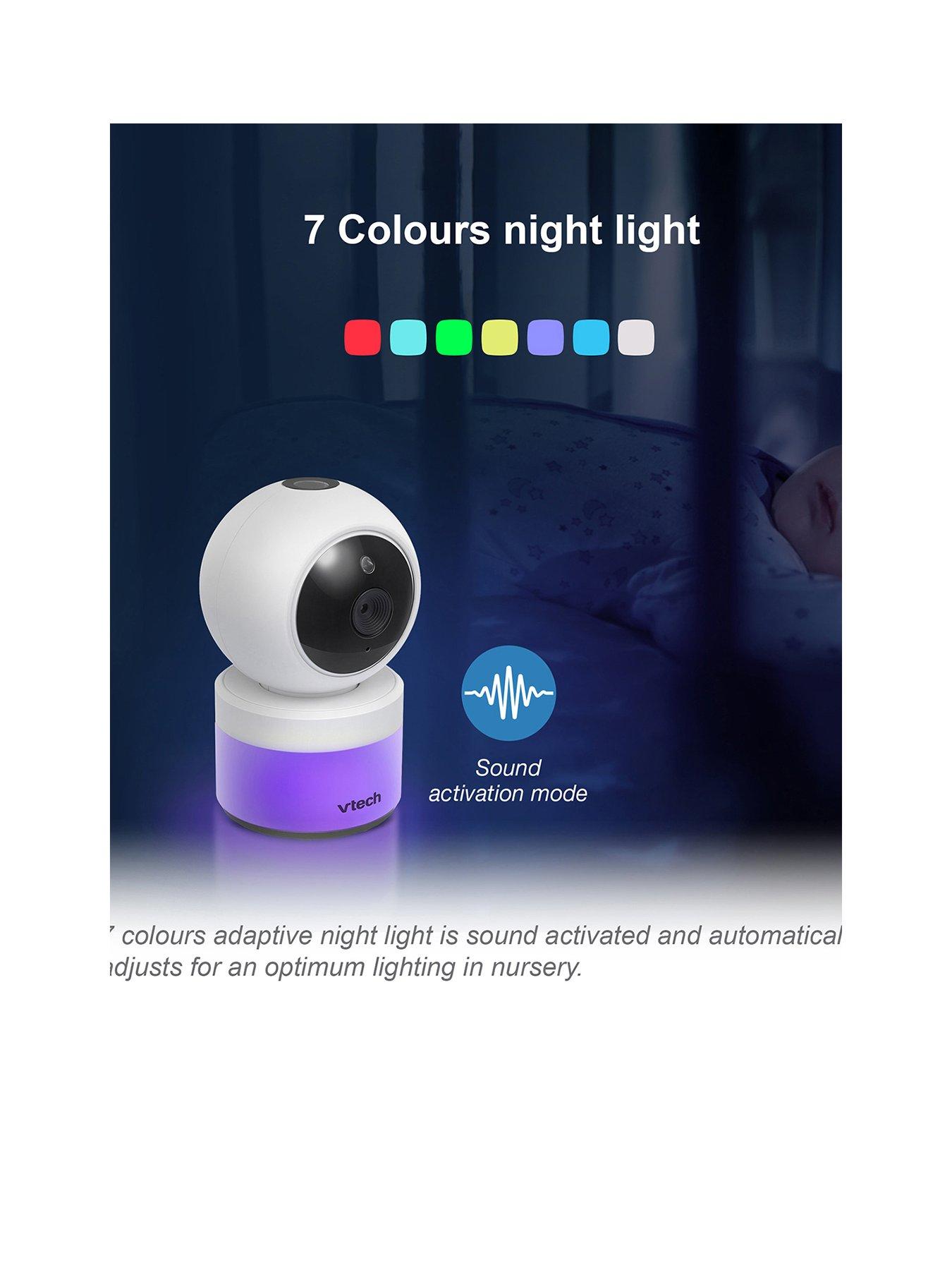Image 2 of 6 of VTech 5" Pan &amp; Tilt Video Monitor With Night Light And Projection
