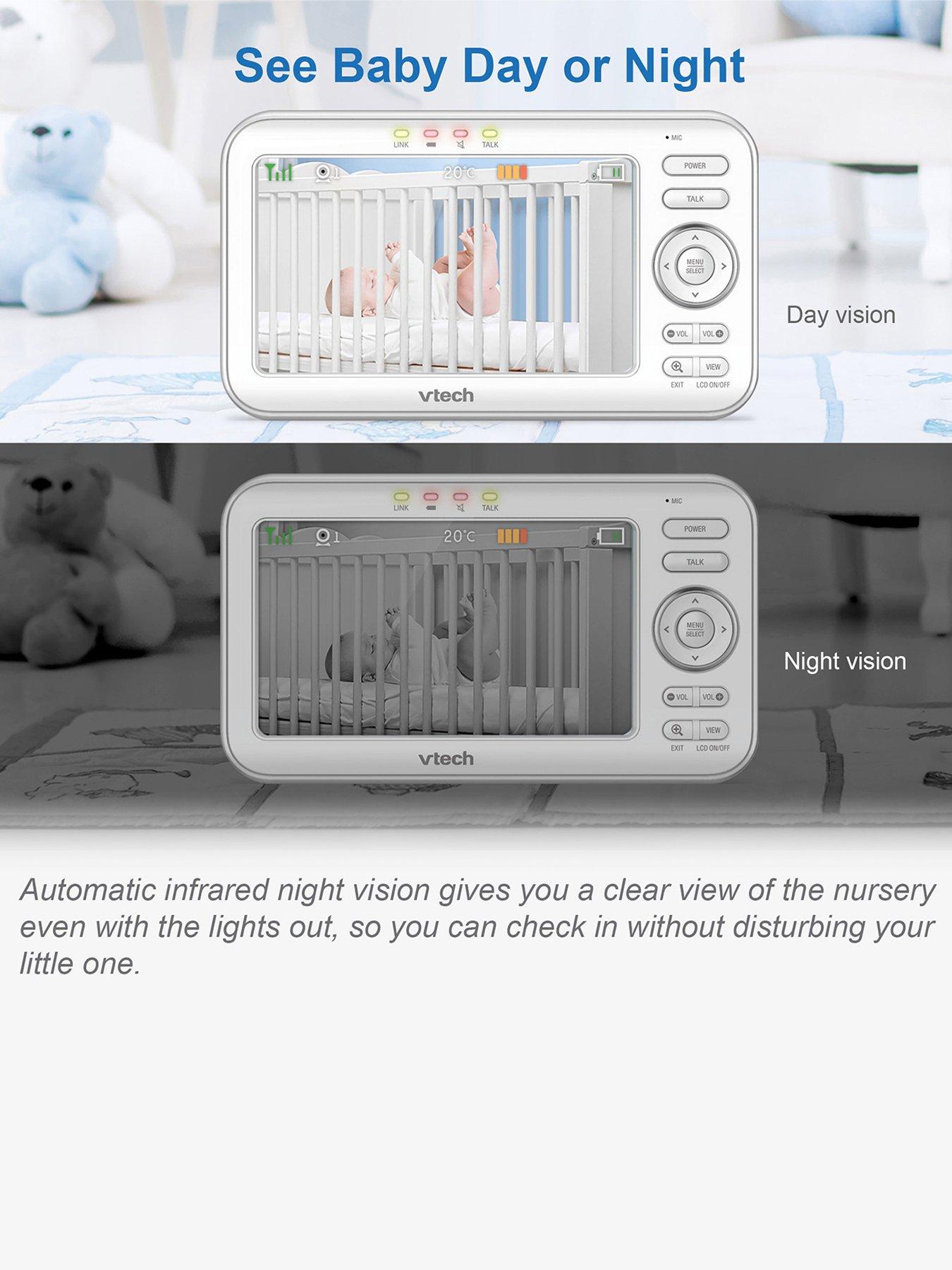 Image 3 of 6 of VTech 5" Pan &amp; Tilt Video Monitor With Night Light And Projection