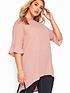  image of yours-blush-flute-sleeve-tunic-pink
