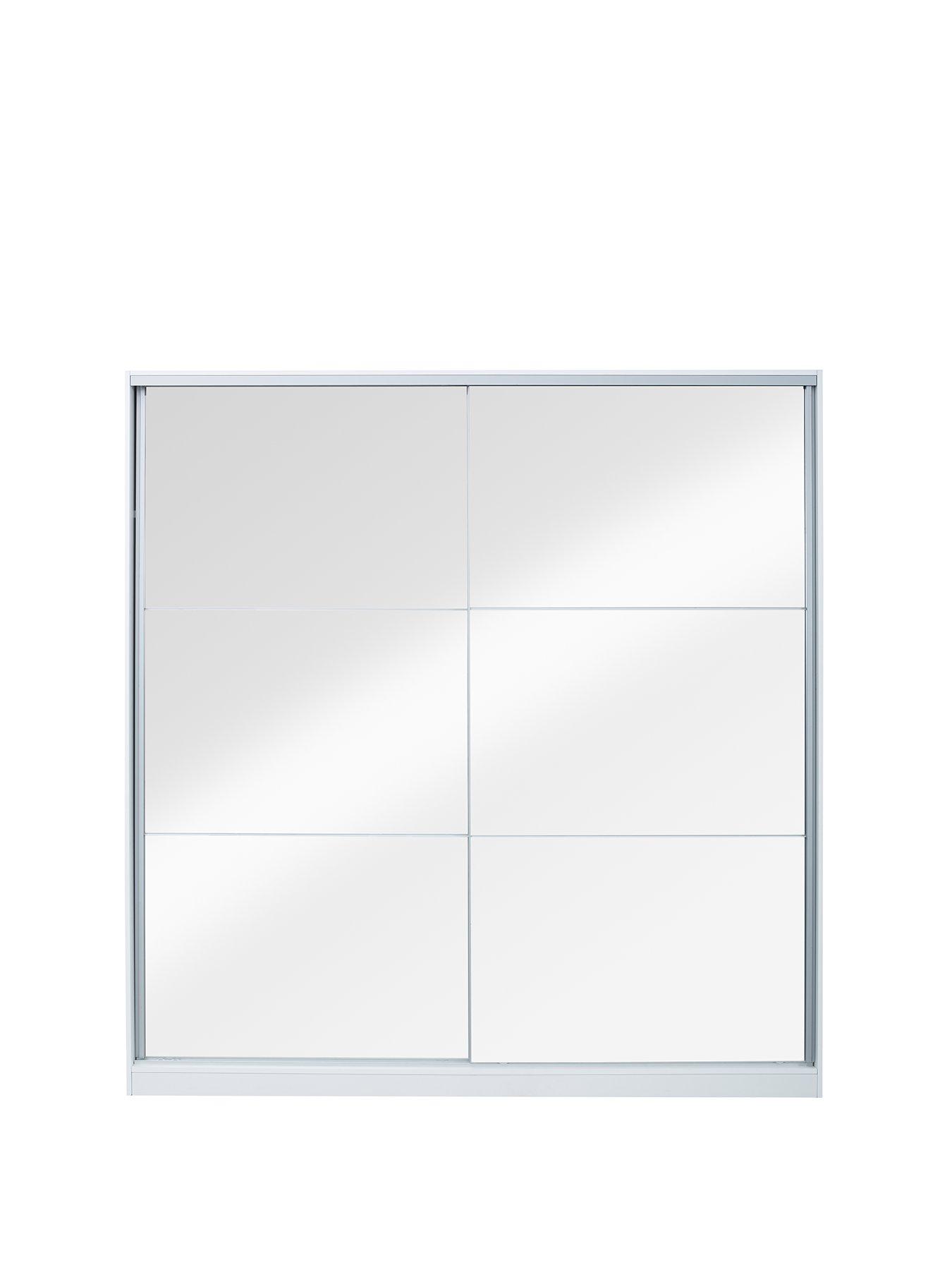 Product photograph of Very Home New Universal Sliding Door Mirrored Wardrobe from very.co.uk