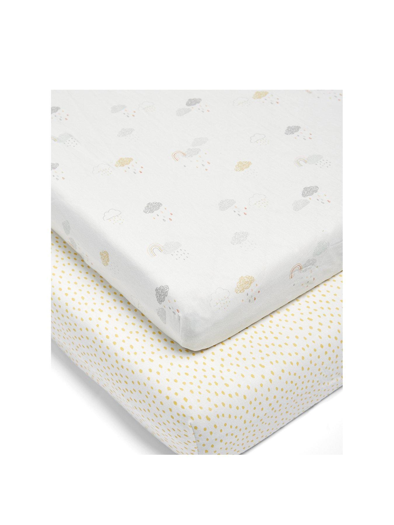 fitted cot sheets 90 x 54