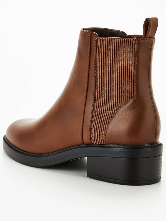 stillFront image of v-by-very-flat-chelsea-boot-tan